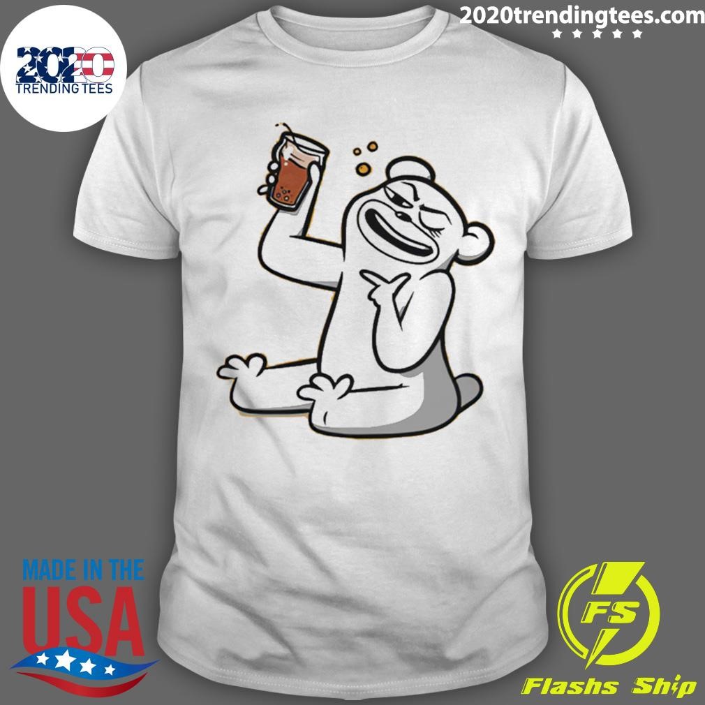 Original Bear Drinking Beer 2024 T-shirt