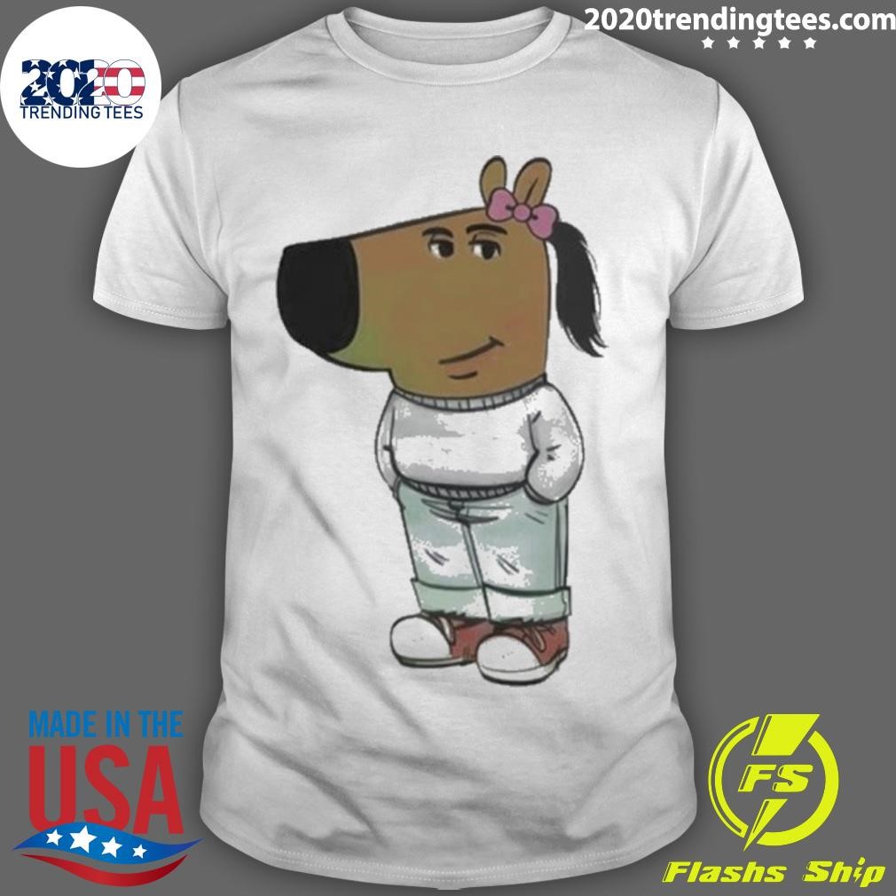 Original Chill Guy Dog Girl T-Shirt