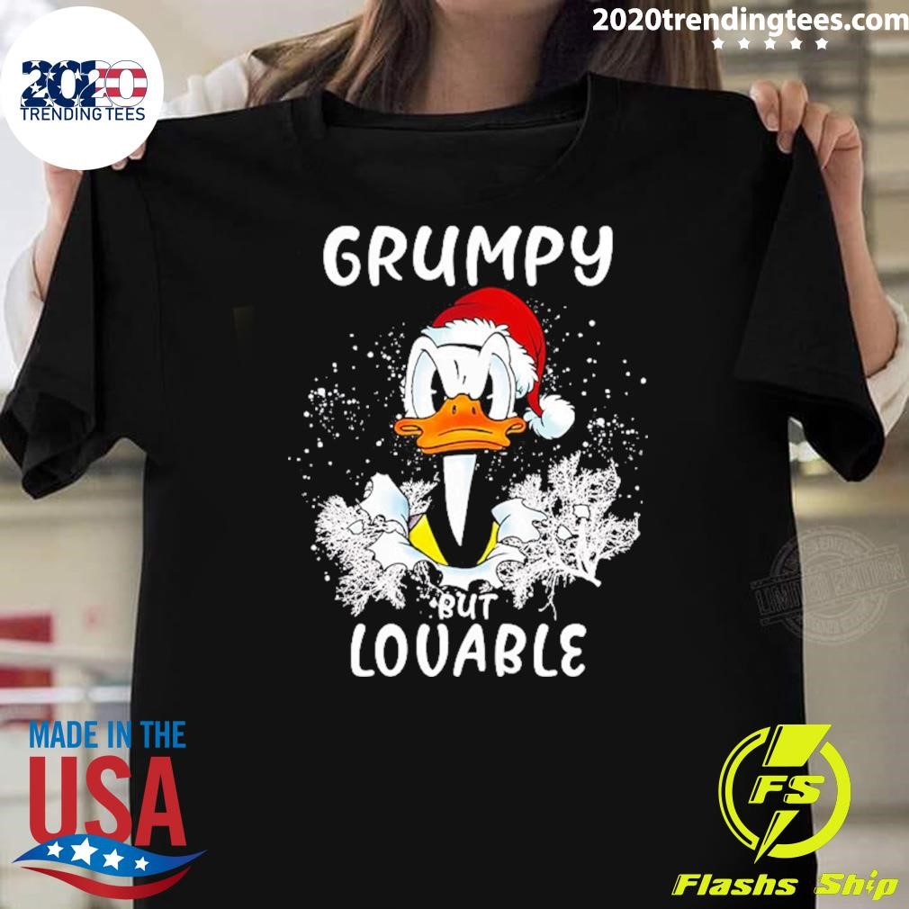 Original Donald Duck Grumpy But Lovable Christmas 2024 T-shirt