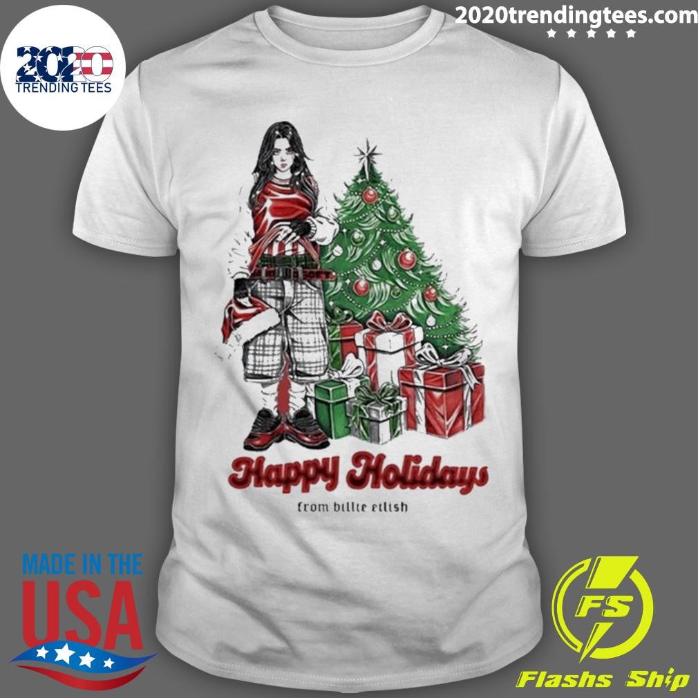 Original Happy Holidays From Billie Eilish T-Shirt