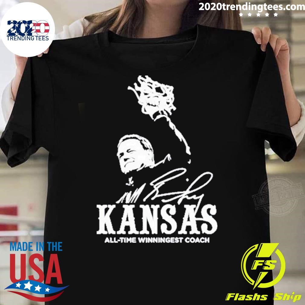 Original Kansas All Time Winningest Coach 2024 T-shirt