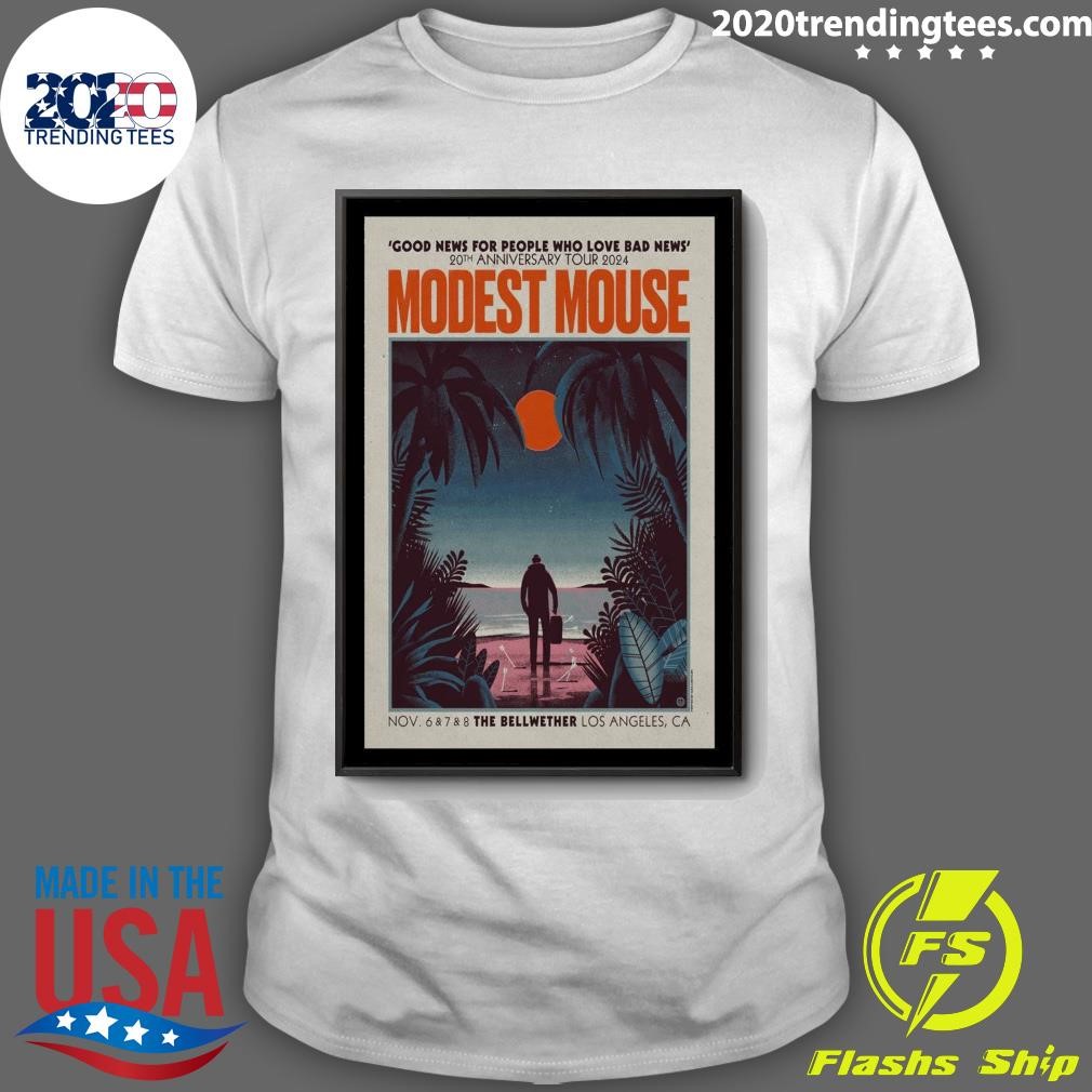 Original Modest Mouse Nov 6-8 2024 in Los Angeles CA Show Shirt