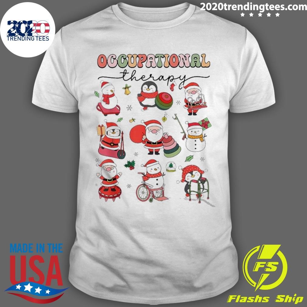 Original Occupational Therapy Ot Therapist Ot Assistant Christmas 2024 T-shirt