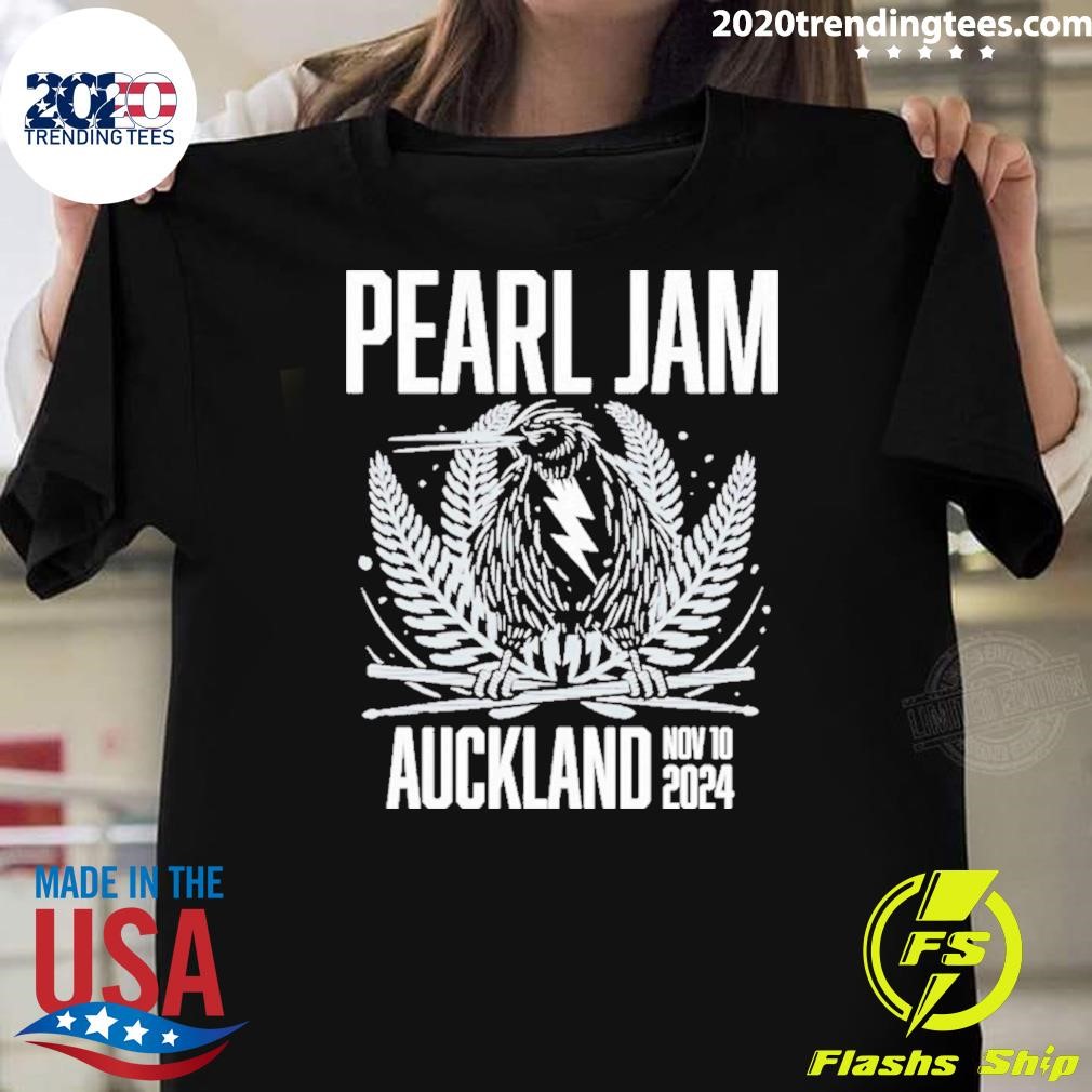 Original Pearl Jam For Auckland Night 2 New Zealand At Go Media Stadium Mt Smart On November 10 2024 T-shirt