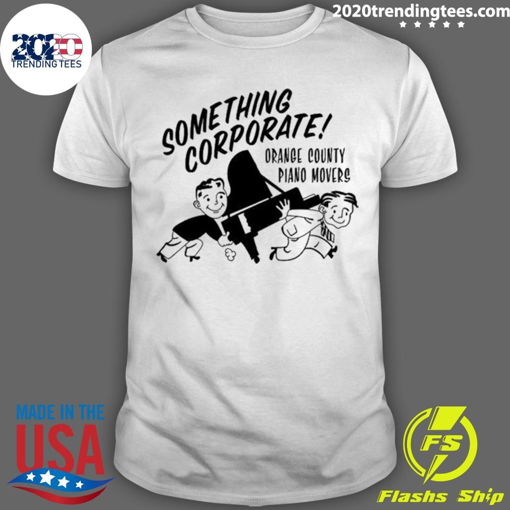 Original Something Corporate Orange County Piano Movers 2024 T-shirt