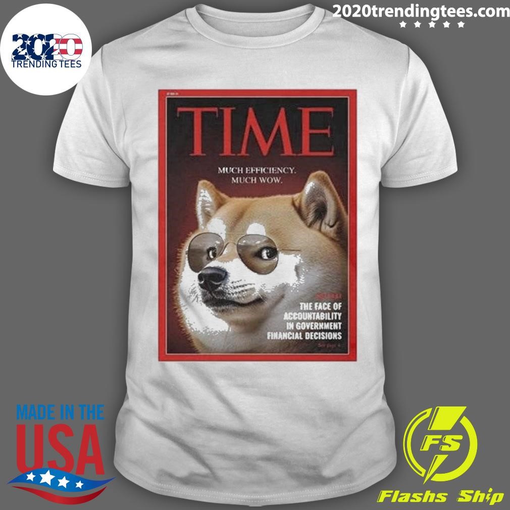 Original Time Much Efficiency Much Wow Elon Musk Poster T-shirt