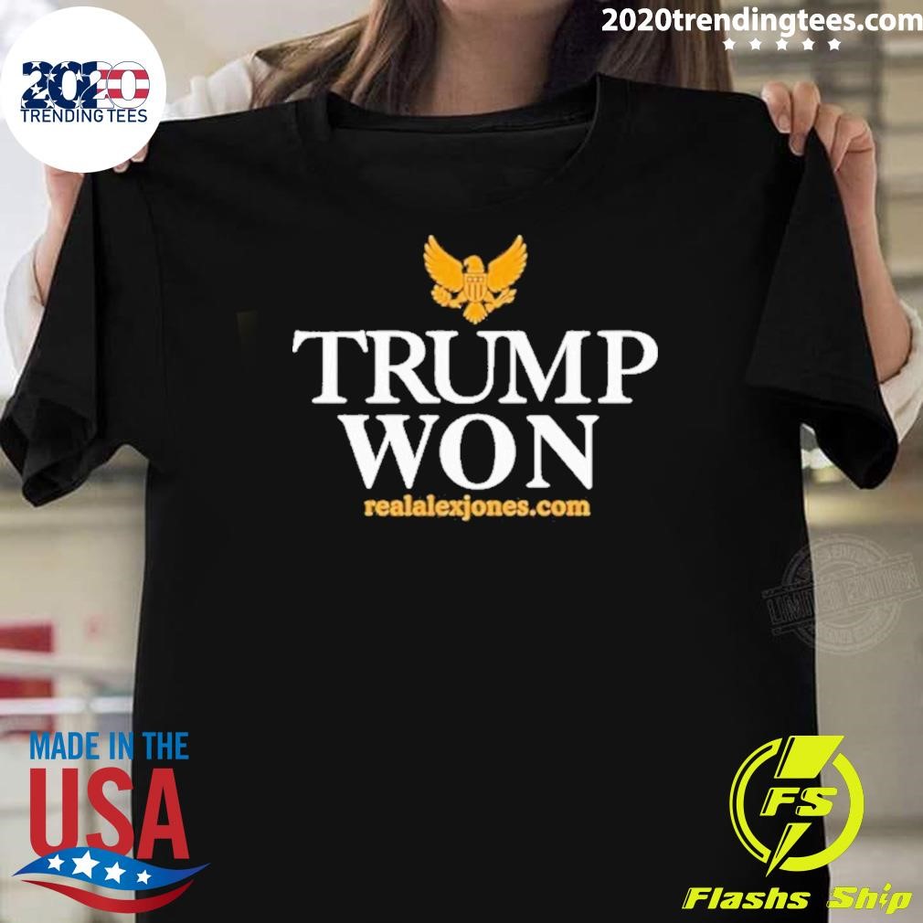 Original Trump Won 2024 Black Tee T-Shirt