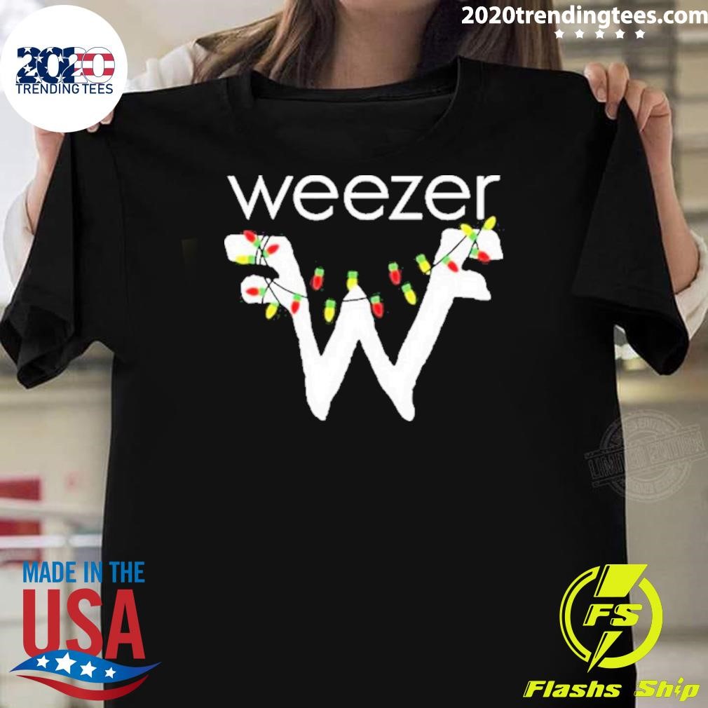 Original Weezer Lights Holiday Christmas 2024 T-shirt