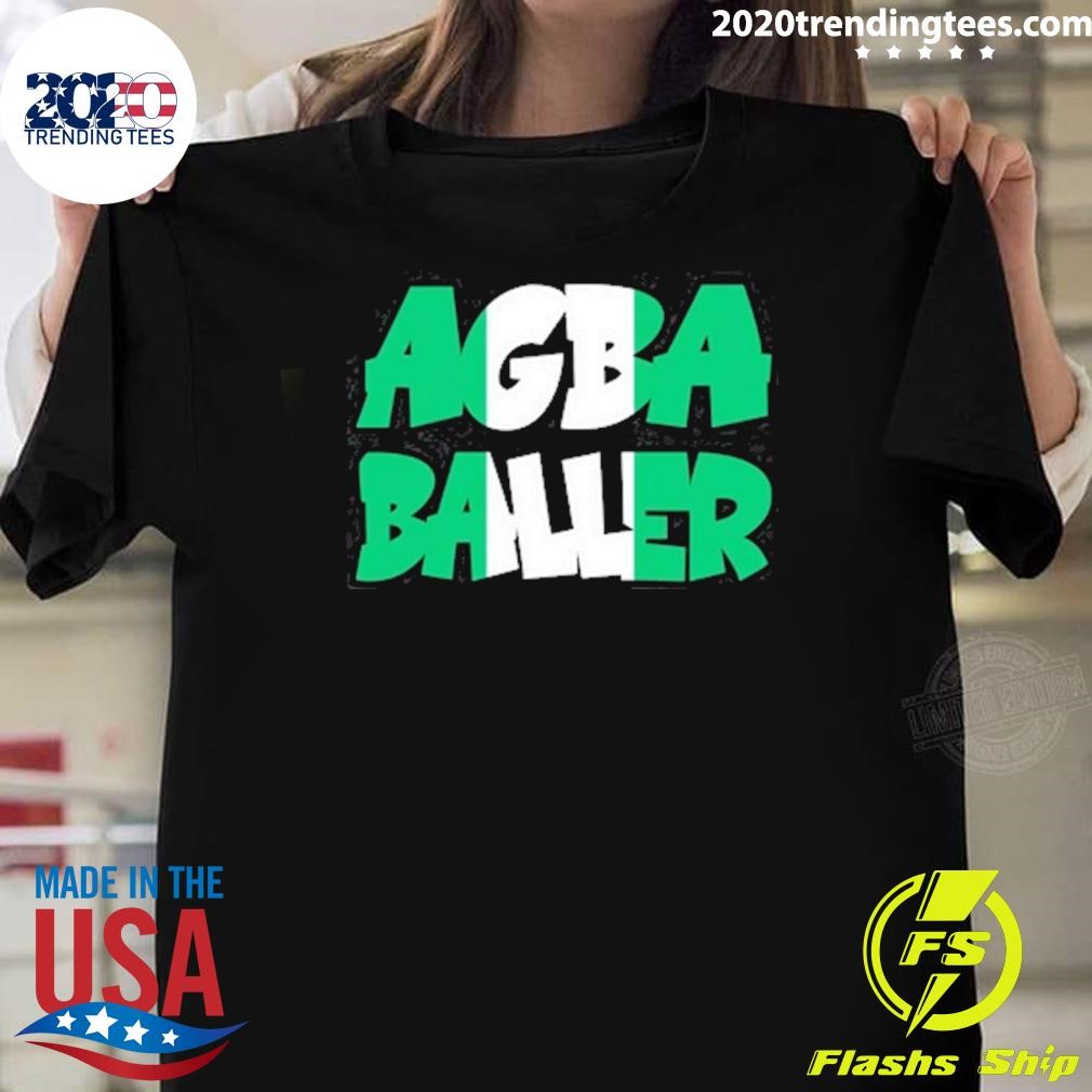 Premium Agba Baller Wearing Agba Baller T-shirt