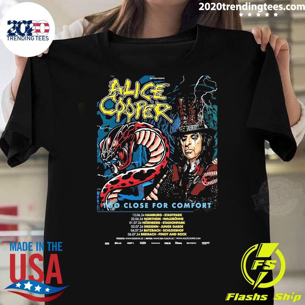 Premium Alice Cooper To Close For Comfort Tour 2024 T-shirt