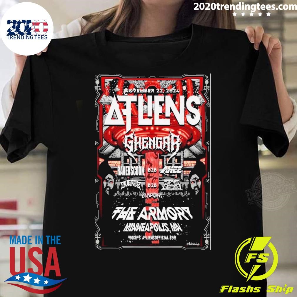 Premium Atliens November 22, 2024 The Armory, Minneapolis Mn Show Poster T-shirt