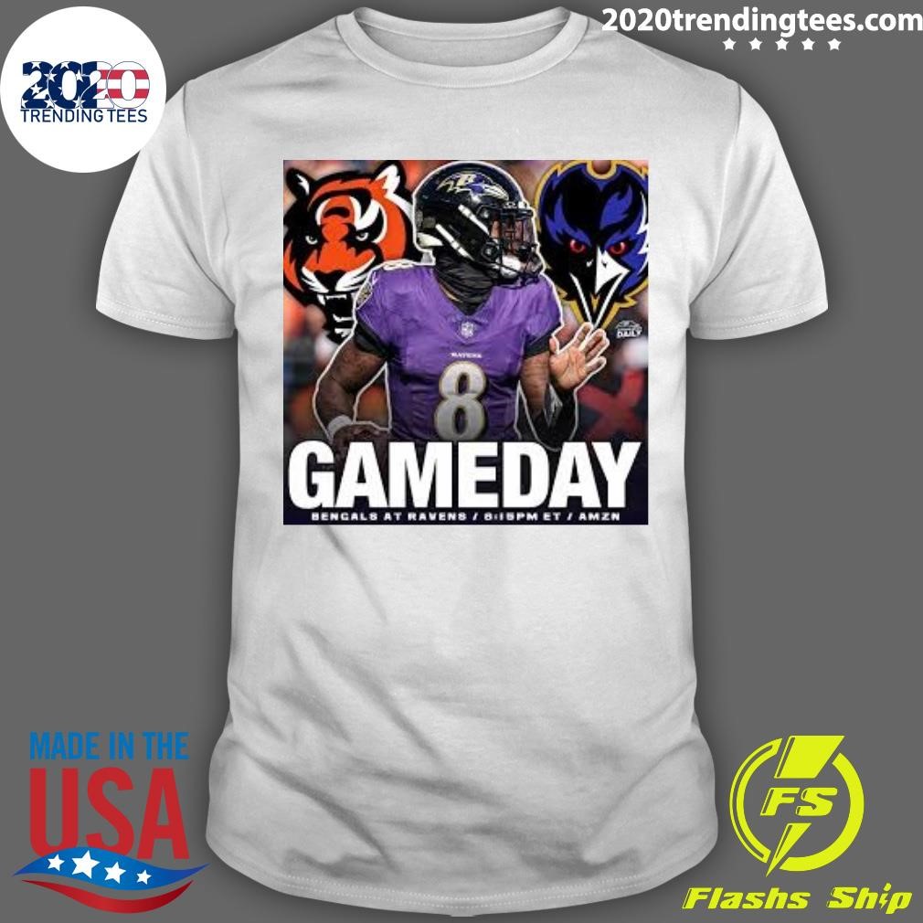 Premium Dawson Ravens Fanpage Gameday Bengals At Ravens T-Shirt