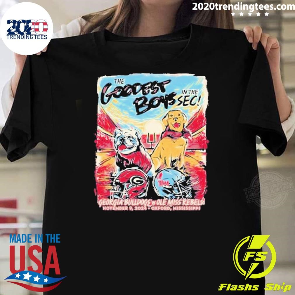 Premium Georgia Bulldogs Vs Ole Miss Rebels The Goodest Boys In The Sec November 9, 2024 T-shirt