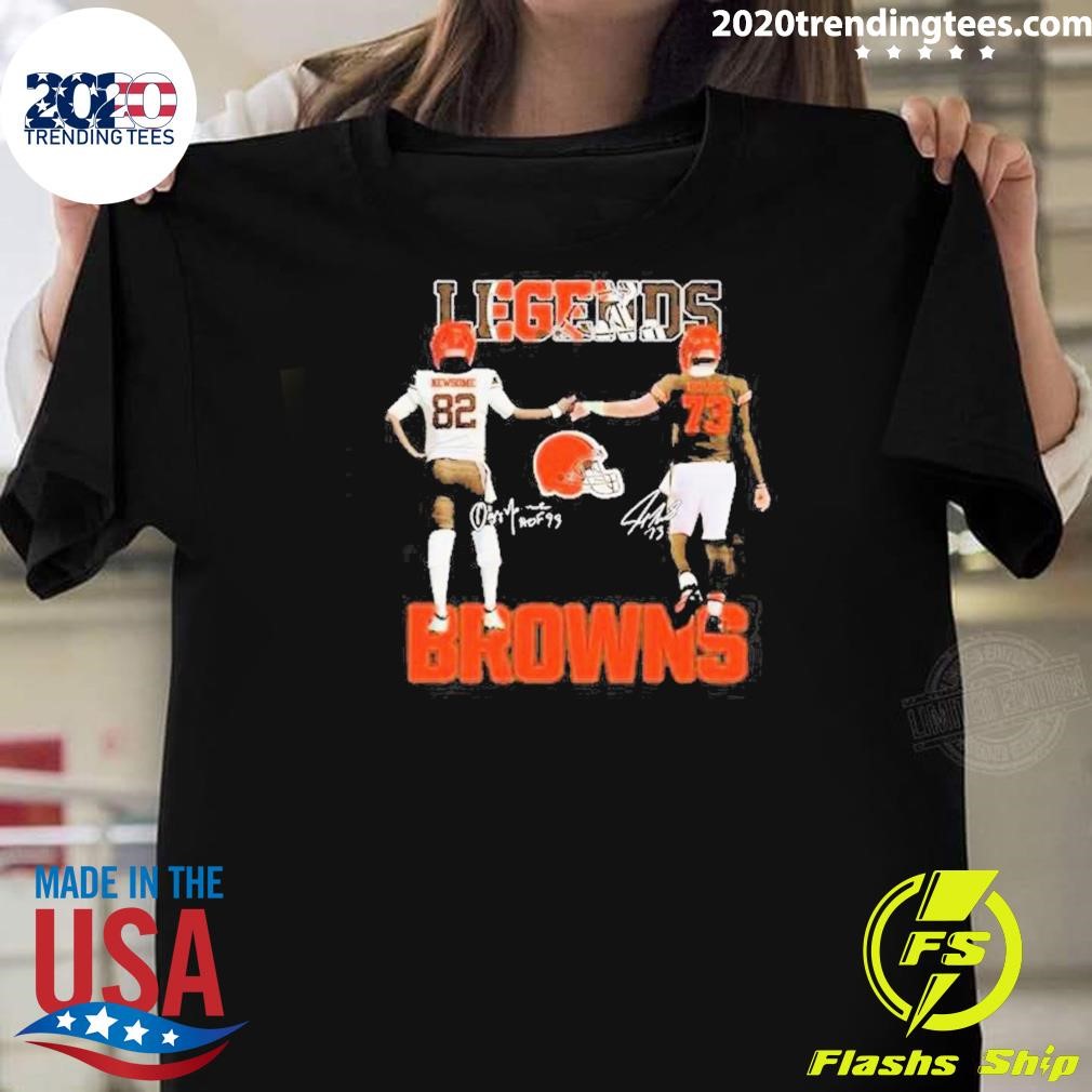 Premium Greg Newsome II And Joe Thomas Legends Cleveland Browns 2024 T-shirt