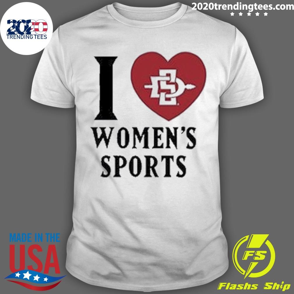 Premium I Love San Diego State Women’s Sports T-Shirt