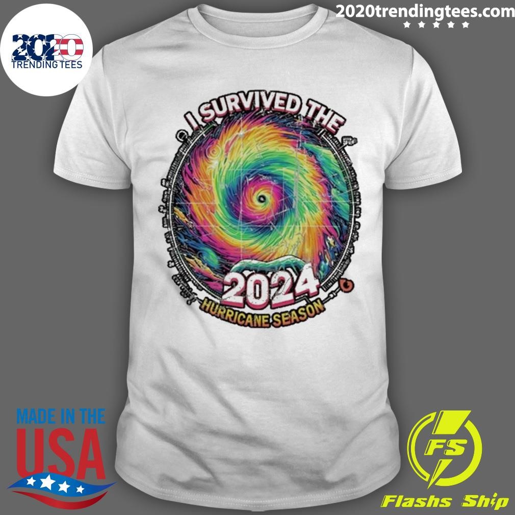 Premium I Survived The Hurricane Season 2024 Vintage T-shirt