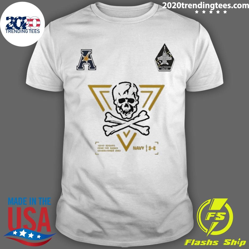 Premium Jolly Rogers Navy Midshipmen Logo T-Shirt