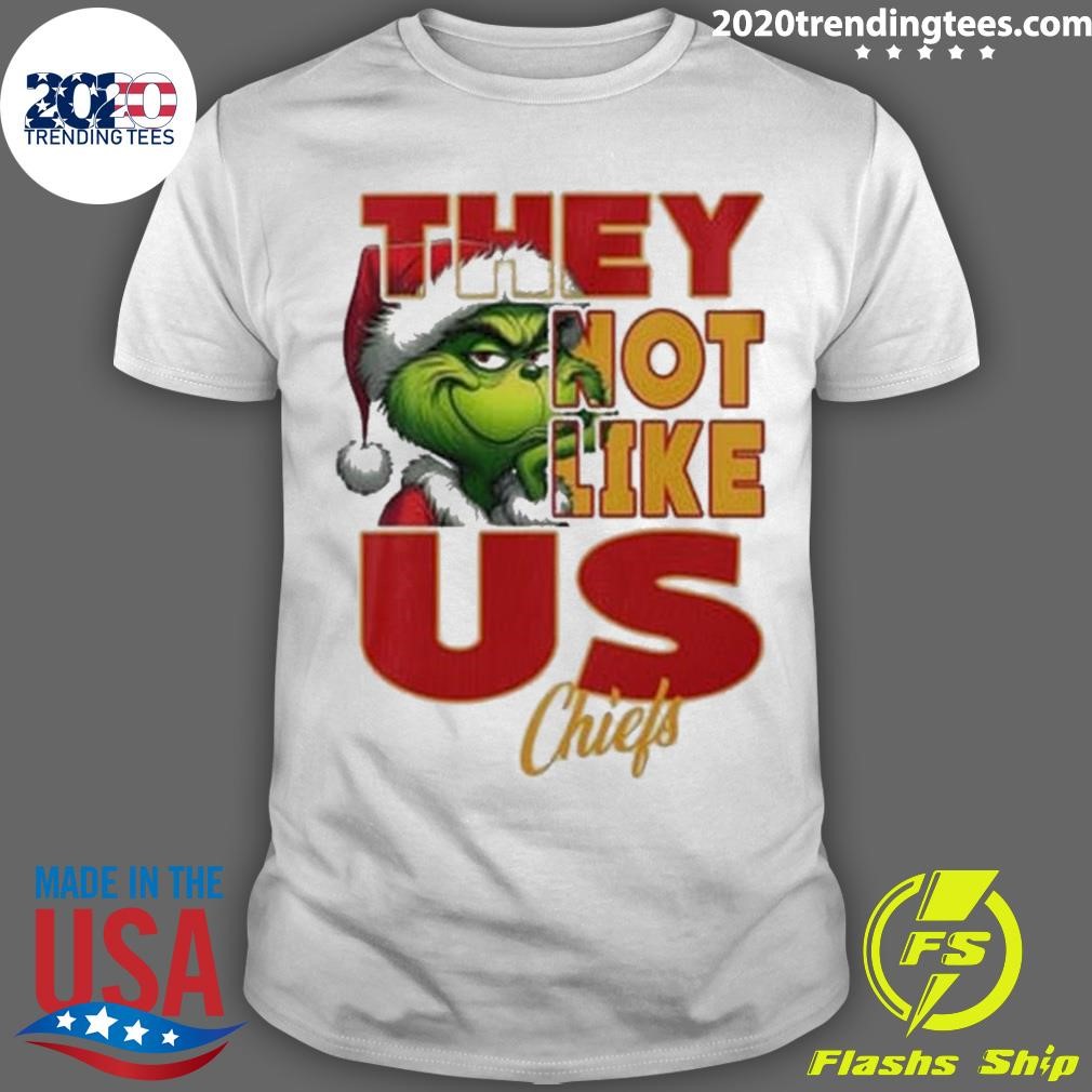 Premium Kansas City Chiefs Grinch They Not Like Us Chiefsmas Christmas T-shirt