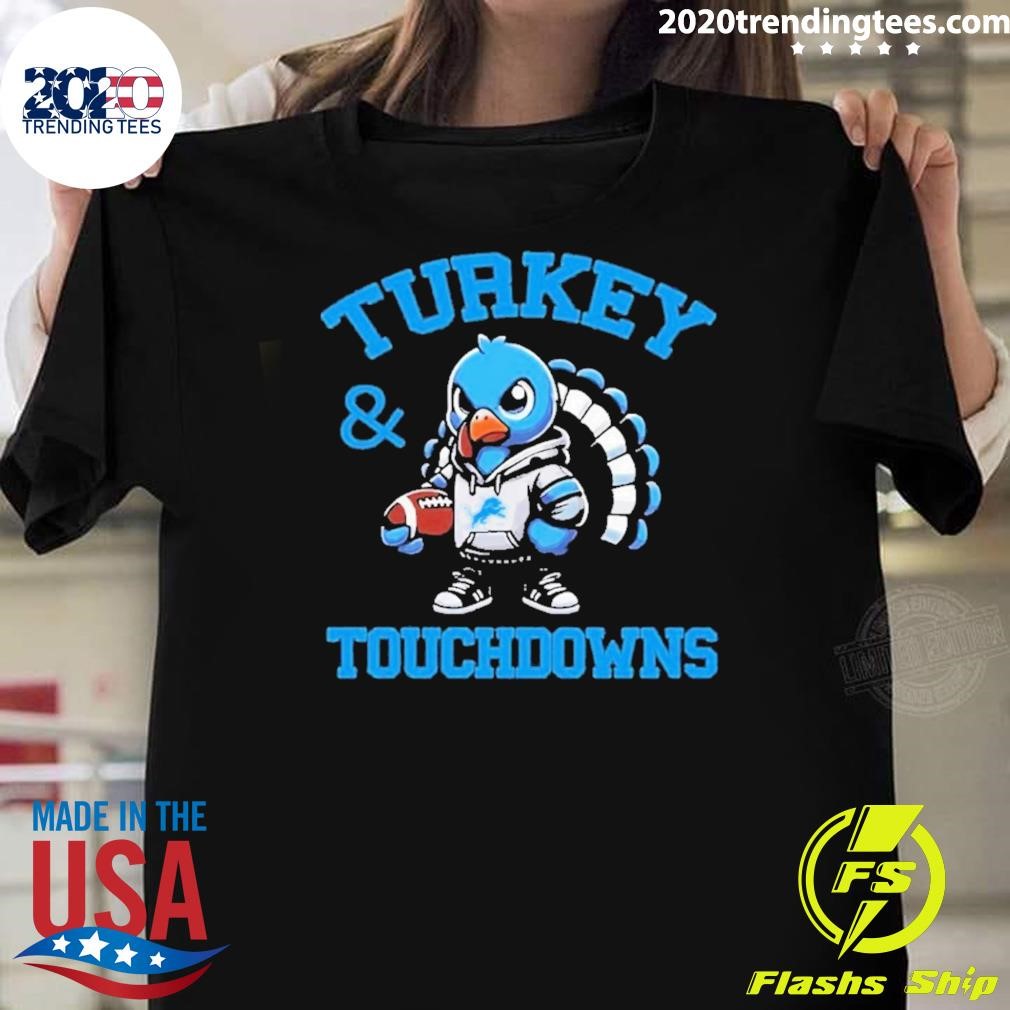 Premium Lions Turkey Touchdowns 2024 T-shirt