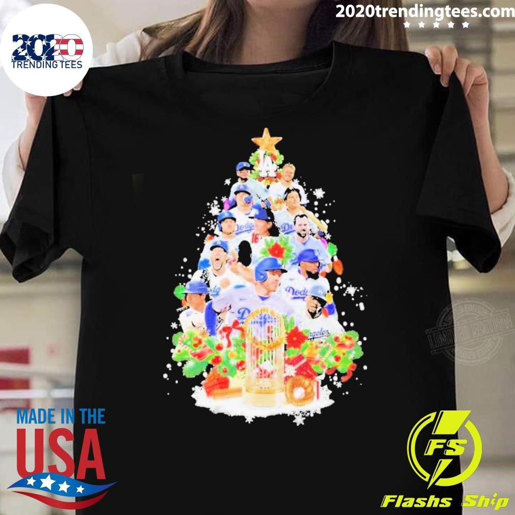 Premium Los Angeles Dodgers Christmas Gifts T-shirt