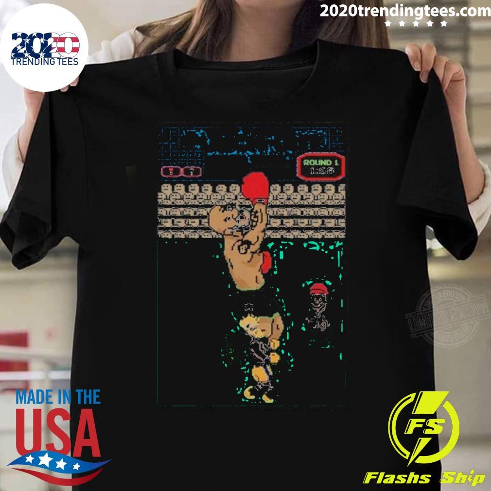 Premium Mike Tyson Punch Out Jake Paul Knock Out Retro Graphic Tee T-shirt