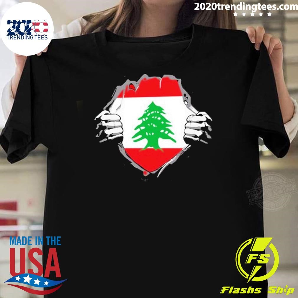 Premium Rania Khalek Lebanon Flag Lebanese Roots 2024 T-shirt