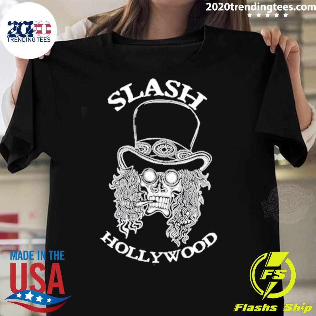 Premium Slash Hollywood Skull Red T-Shirt