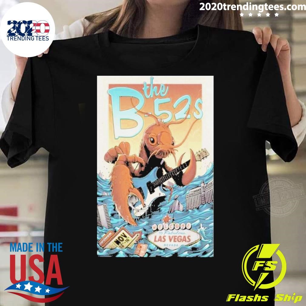 Premium The B-52s The Venetian Theatre Las Vegas, NV Nov 13-16 2024 Tour T-Shirt