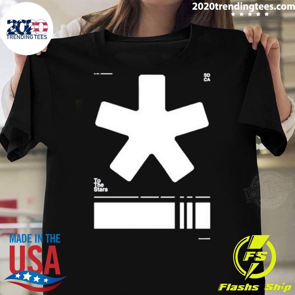 Premium Tom Delonge Wearing To The Stars Asterisk Barcode T-Shirt