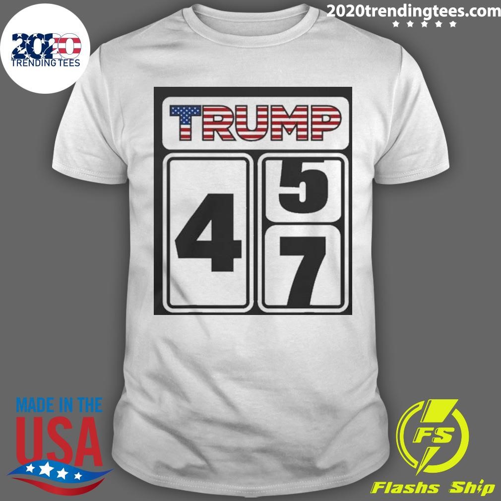 Premium Trump 2024 Election 45 47 Victory Win Republican Inauguration T-Shirt