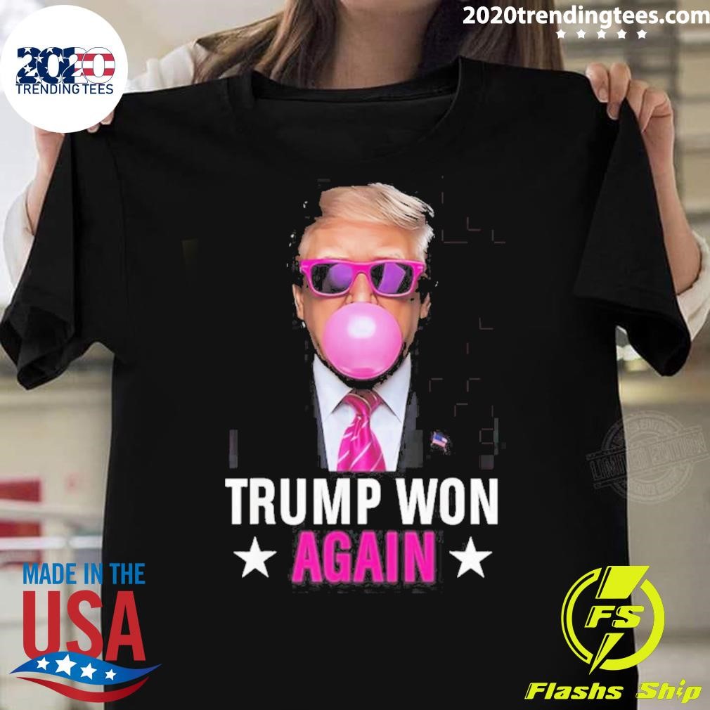 Premium Trump Won Again 2024 Election Vote President 47th American T-shirt