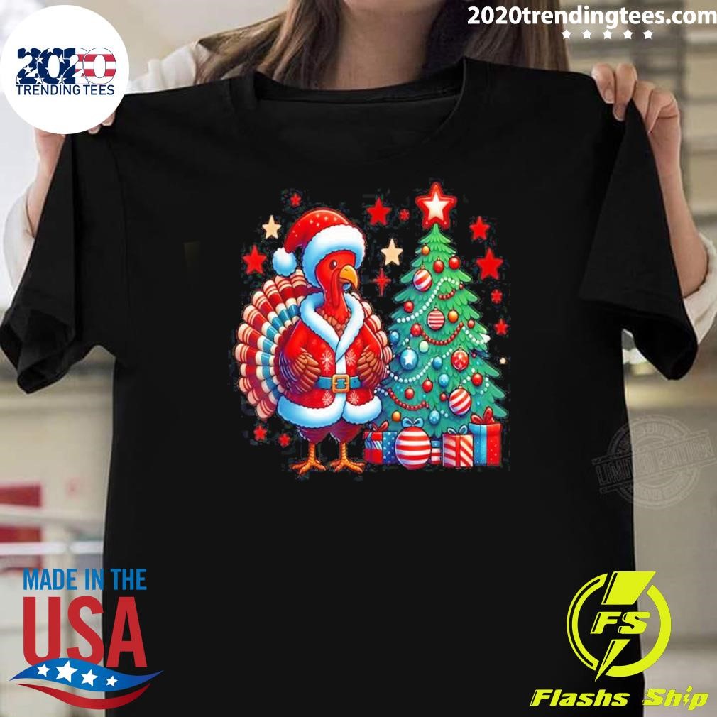 Premium Turkey Christmas Thanksgiving Holiday 2024 T-shirt