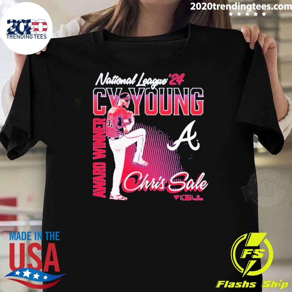 Top Atlanta Braves Chris Sale 2024 National League Cy Young Award Winner T-T-Shirt