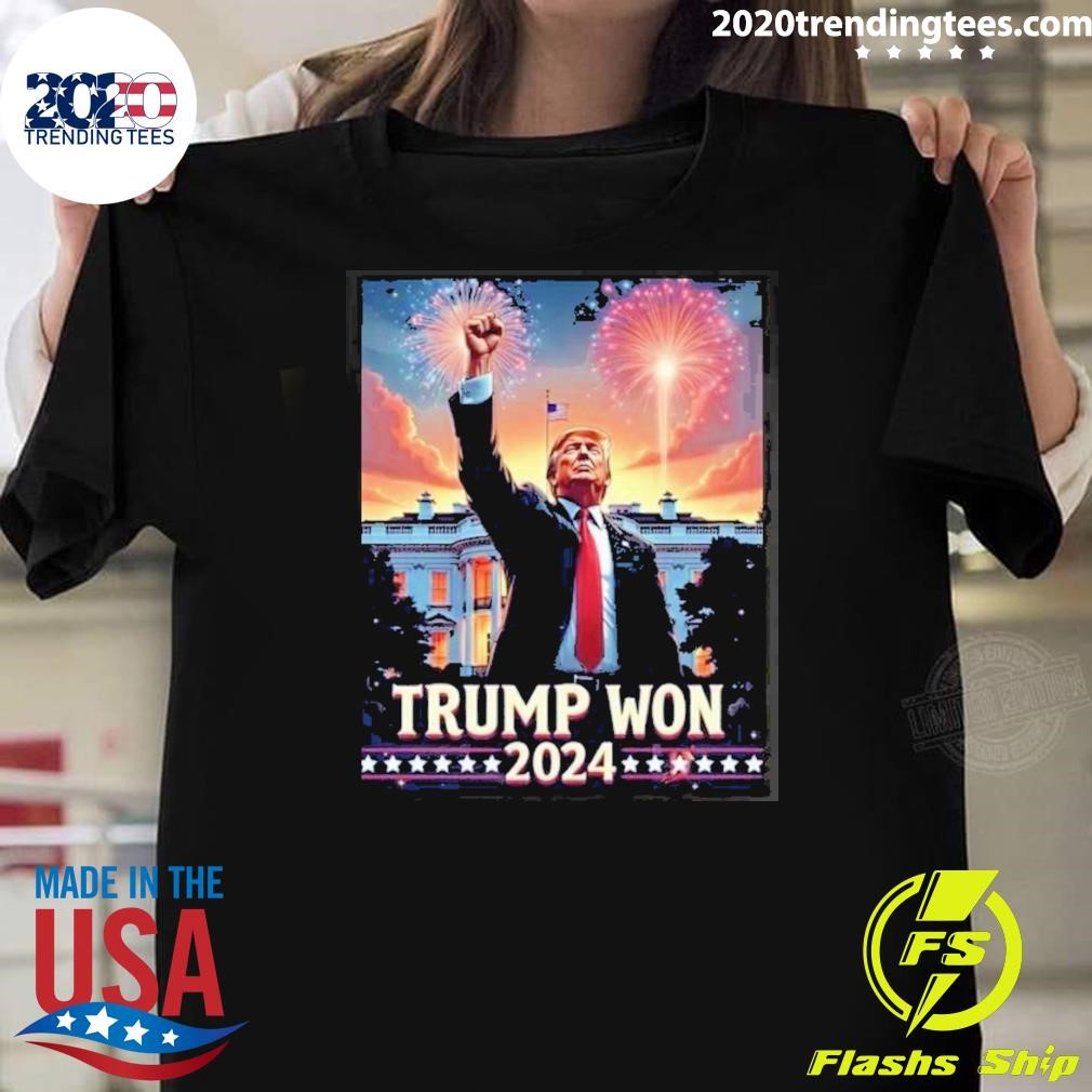 Top Digital Download Trump Won Trump 47 President T-shirt