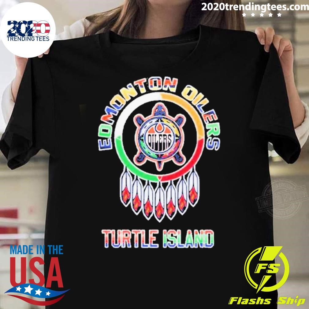 Top Edmonton Oilers Indigenous Celebration Turtle Island 2024 T-shirt