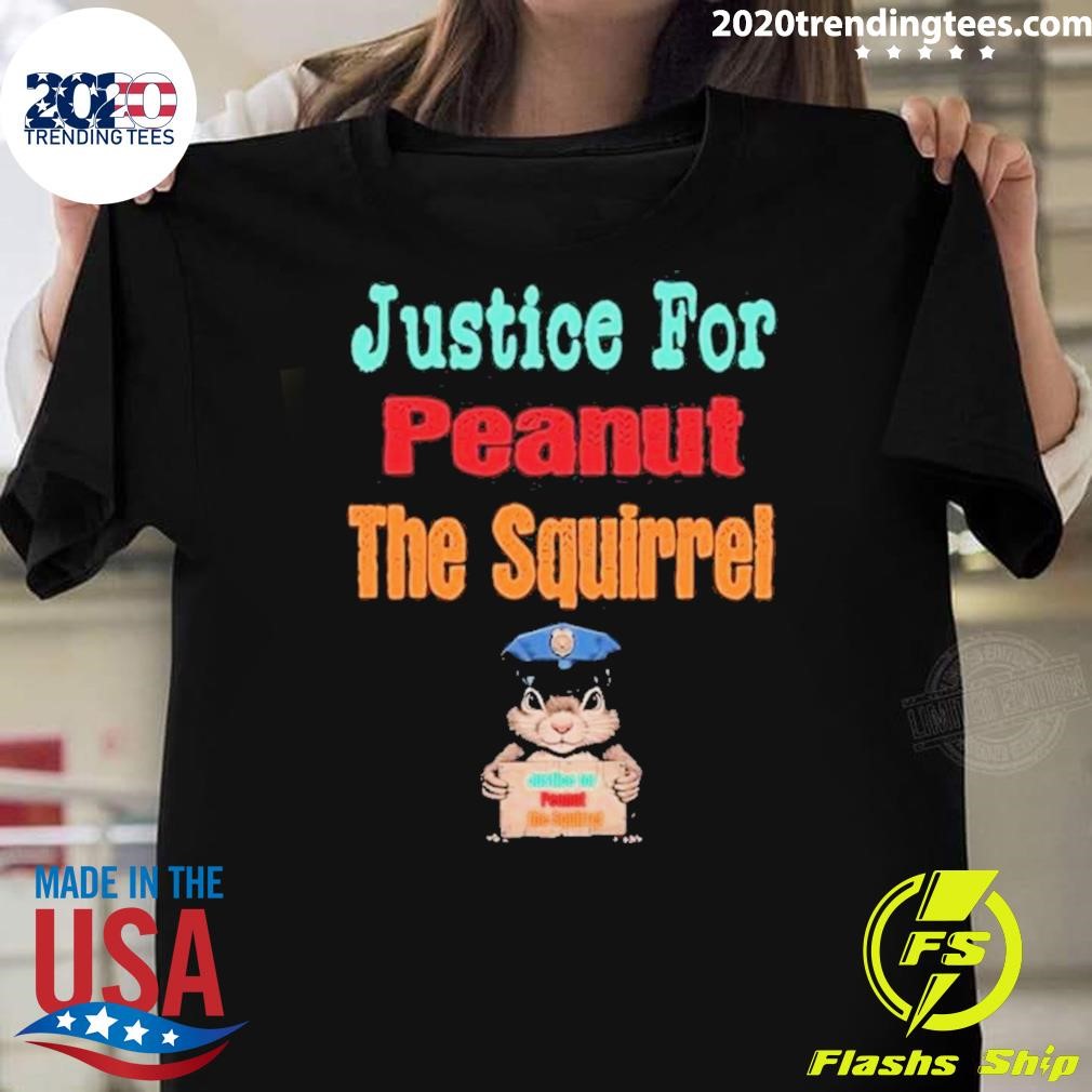 Top I Justice For Peanut The Squirrel – Squirrel Wanted T-shirt