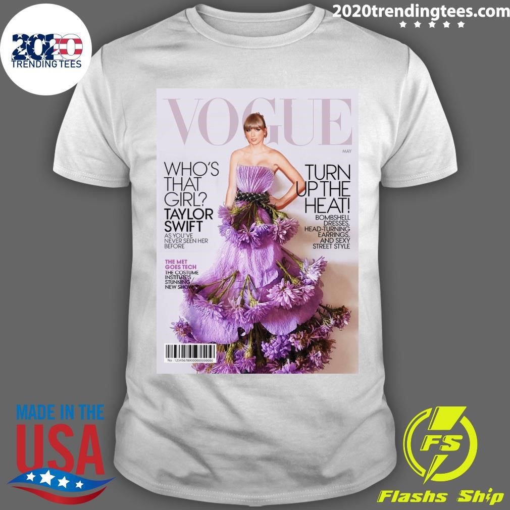 Top I Recreated Taylor Swift's Vogue Cover Look With Real Flowers And Leaves Capturing Her Elegance With A Fresh, Botanical Twist T-shirt