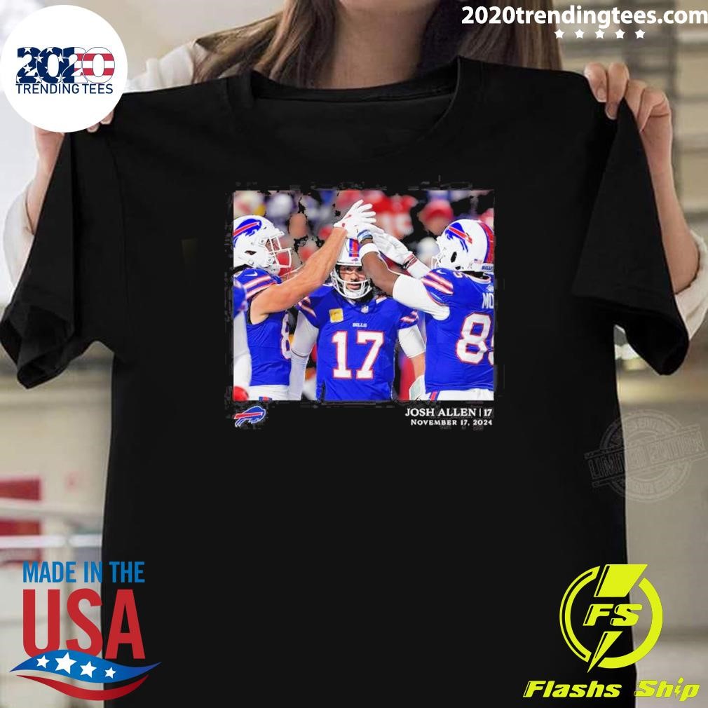 Top Josh Allen Buffalo Bills Nfl Flash Features Week 11 T-Shirt