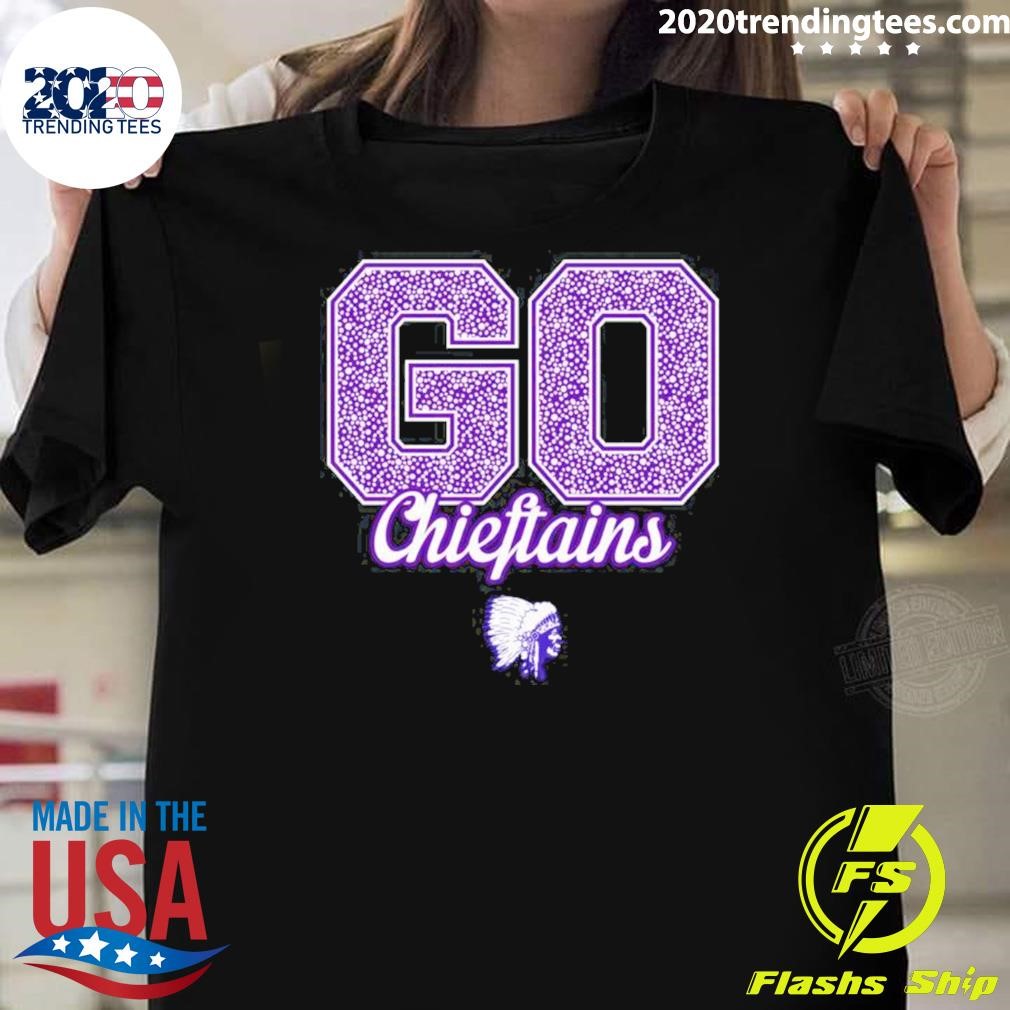 Top Logan Chieftains Logo Go! School Pride T-shirt