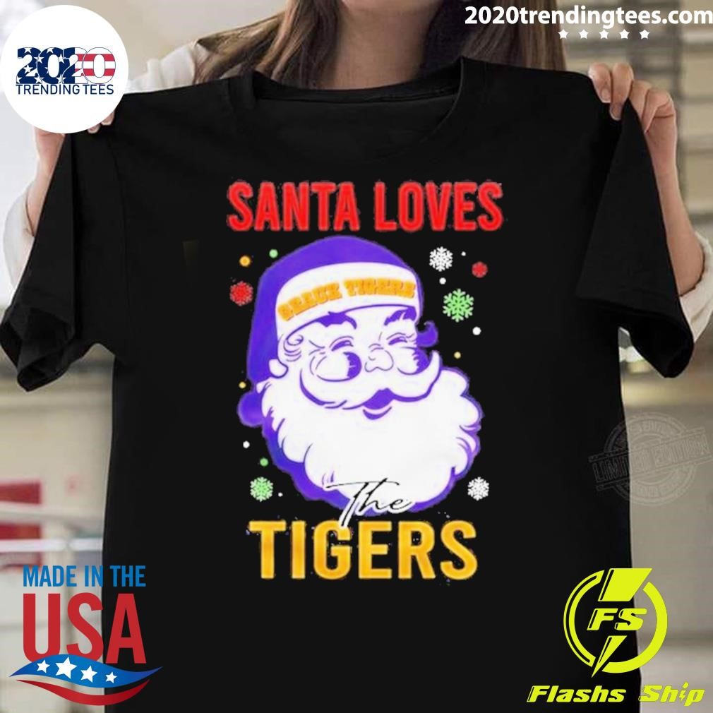 Top Lsu Tigers Santa’s Favorite Christmas T-shirt