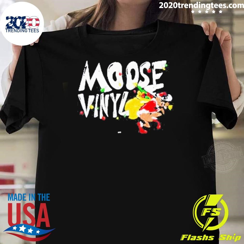 Top Moose Vinyl Christmas Holiday 2024 T-shirt