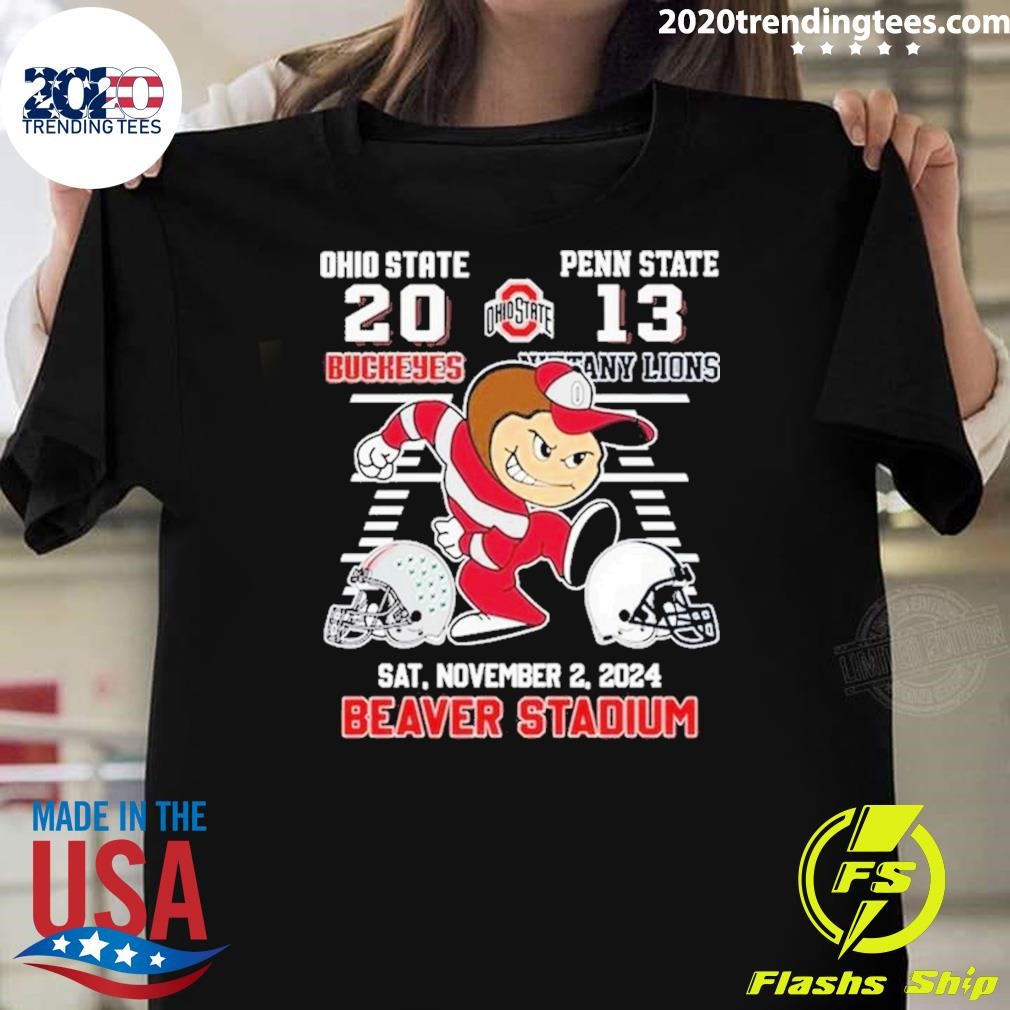 Top Ohio State Buckeyes Beat Penn State Nittany Lions 2024 Beaver Stadium T-shirt