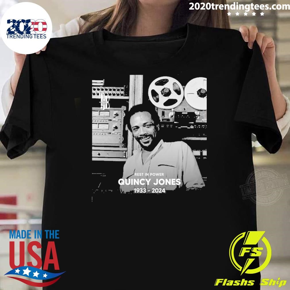 Top Rest In Power Quincy Jones 1933-2024 T-shirt