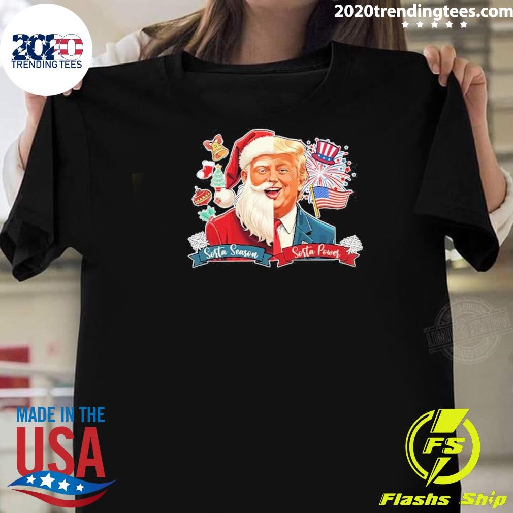 Top Sorta Season Sorta Power Humorous Trump Christmas 2024 T-shirt