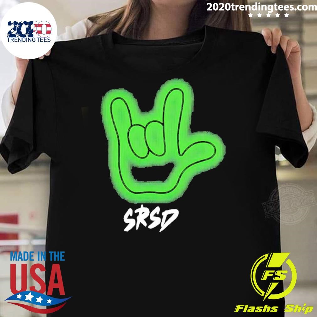 Top St. Rita Lions School For The Deaf Hand Horns T-shirt