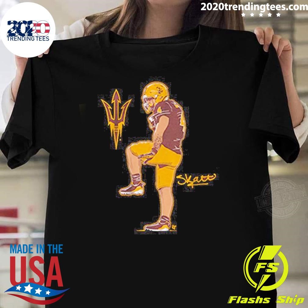 Awesome Arizona State Sun Devils Football Cameron Skattebo Superstar Pose Signature T-shirt