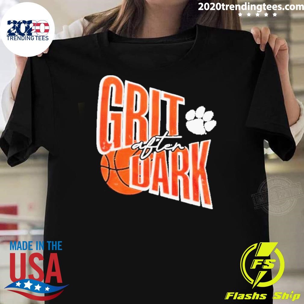 Awesome Clemson Tigers Basketball Grit After Dark 2024 T-shirt