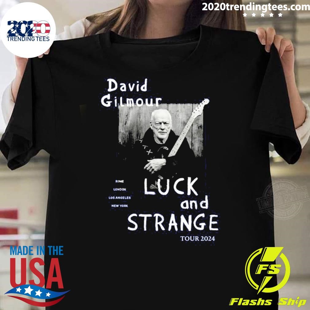 Awesome David Gilmour Luck and Strange 2024 Tour T-shirt