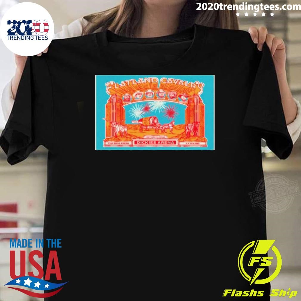 Awesome Flatland Cavalry New Year's Eve December 31 2024 Dickies Arena Fort Worth TX T-shirt