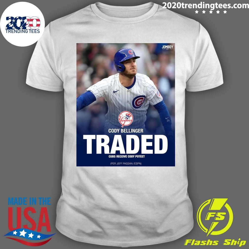 Awesome Jomboy Cody Bellinger Traded Cubs Receive Cody Poteet T-shirt